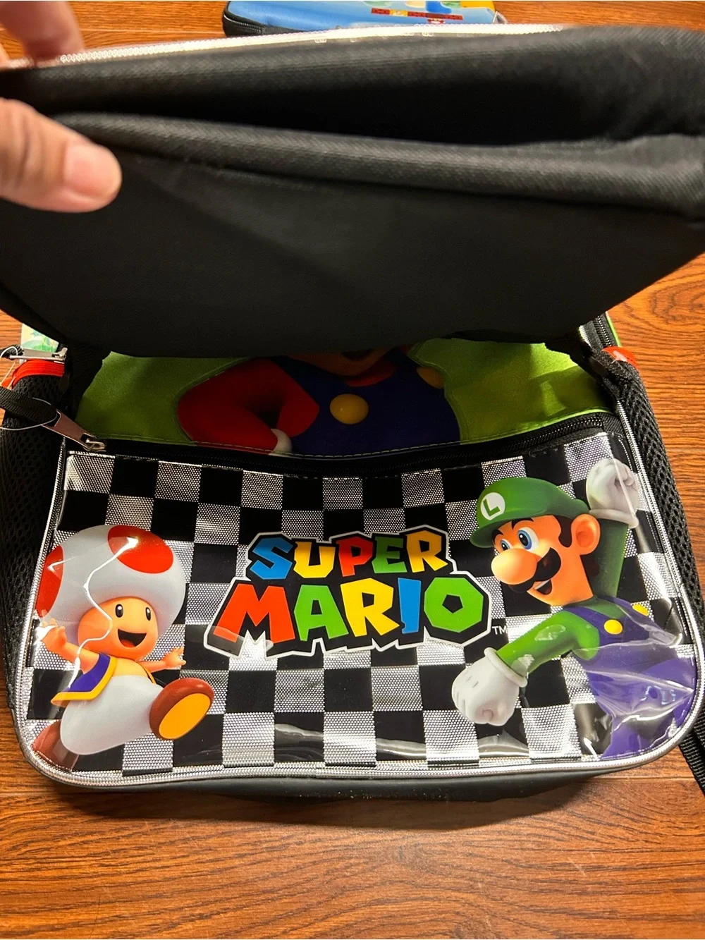 Super Mario Backpack Set with Lunch Bag, Gadget Bag, Lanyard I.D Holder